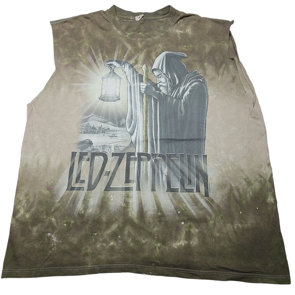 Led Zeppelin “Stairway To Heaven” All Around Print Tie Dye Style Size XL Tank